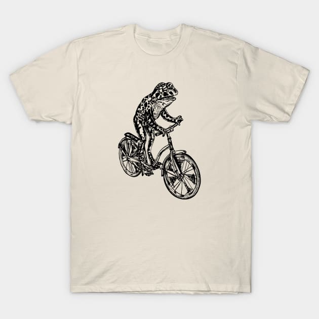 SEEMBO Frog Cycling Bicycle Bicycling Biker Biking Fun Bike T-Shirt by SEEMBO